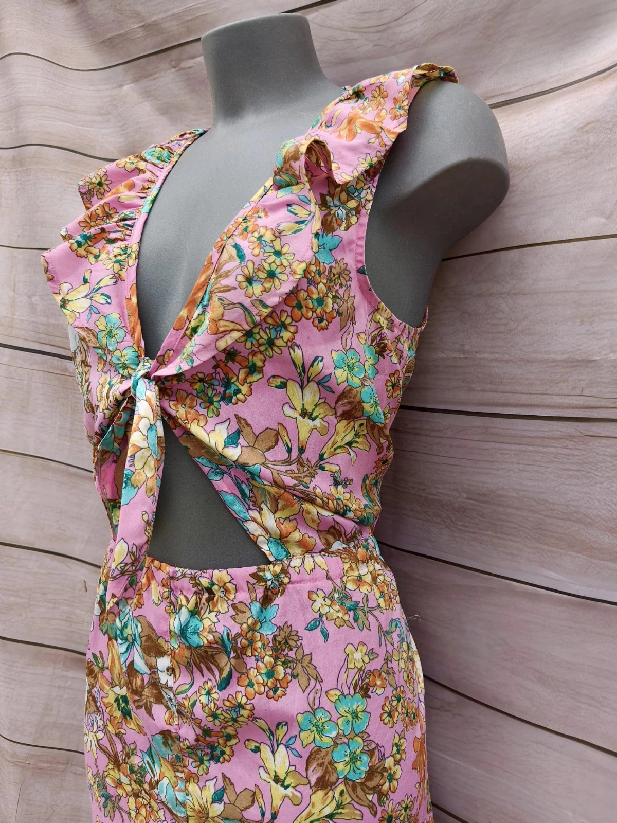 Vestido curto floral River Island Tamanho L 💜 – photo 4